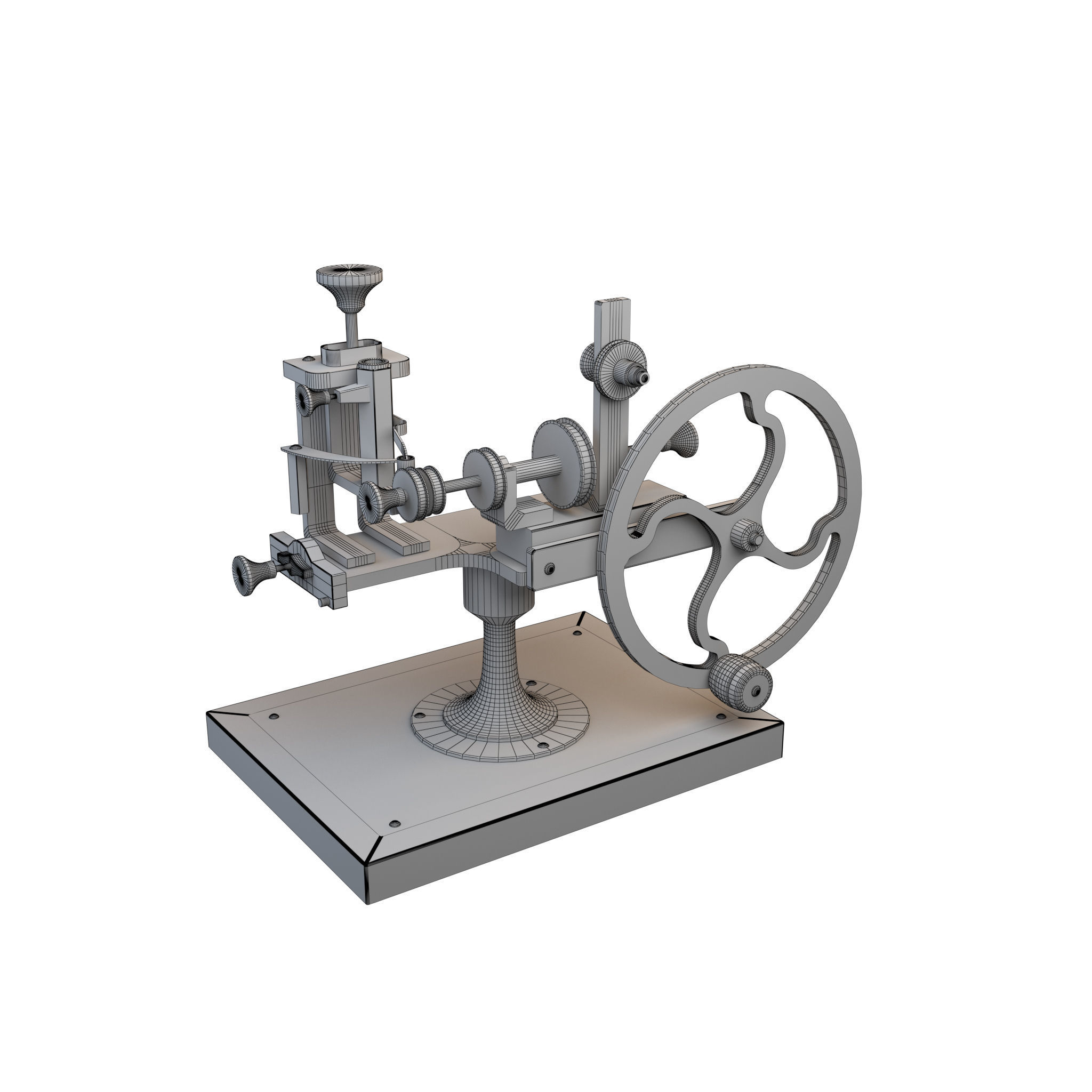 Mechanism steam engine 3D model_4