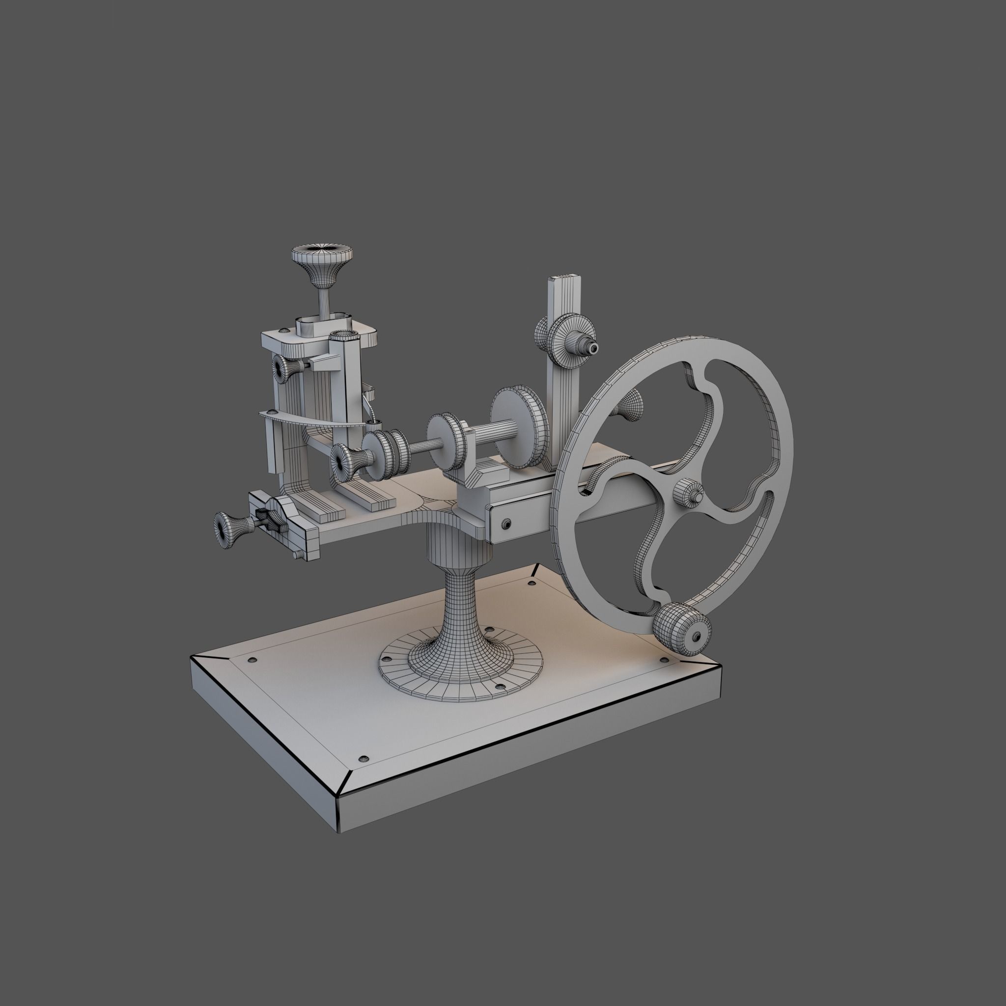 Mechanism steam engine 3D model_5