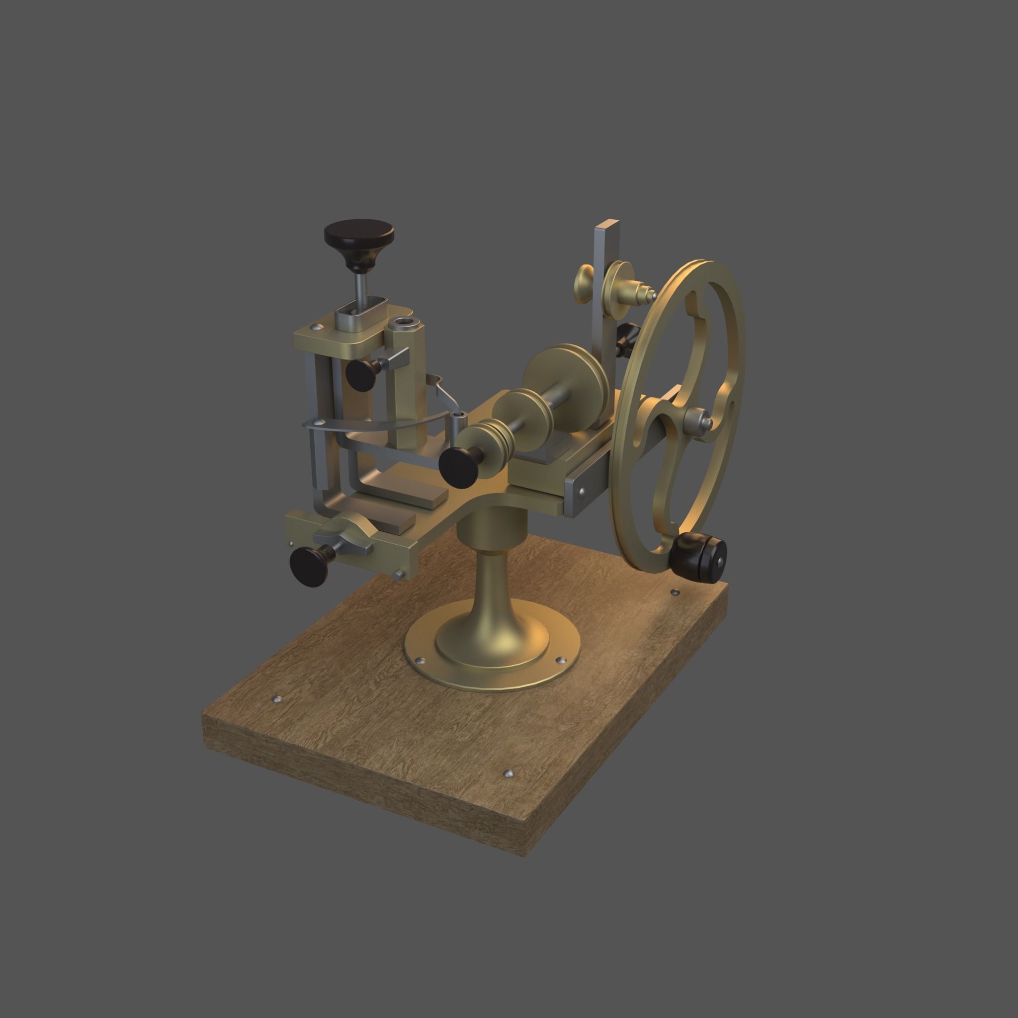 Mechanism steam engine 3D model_7
