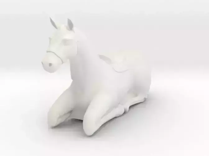 Laying Horse 3D print model