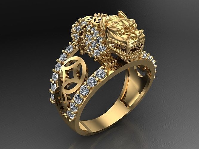 pixiu ring 3D print model