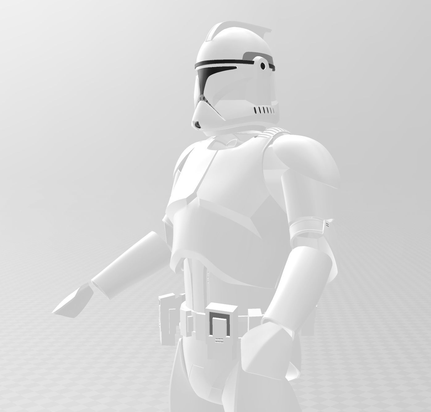 Star Wars Clone Trooper phase 1 Full Armour 3D print model_3