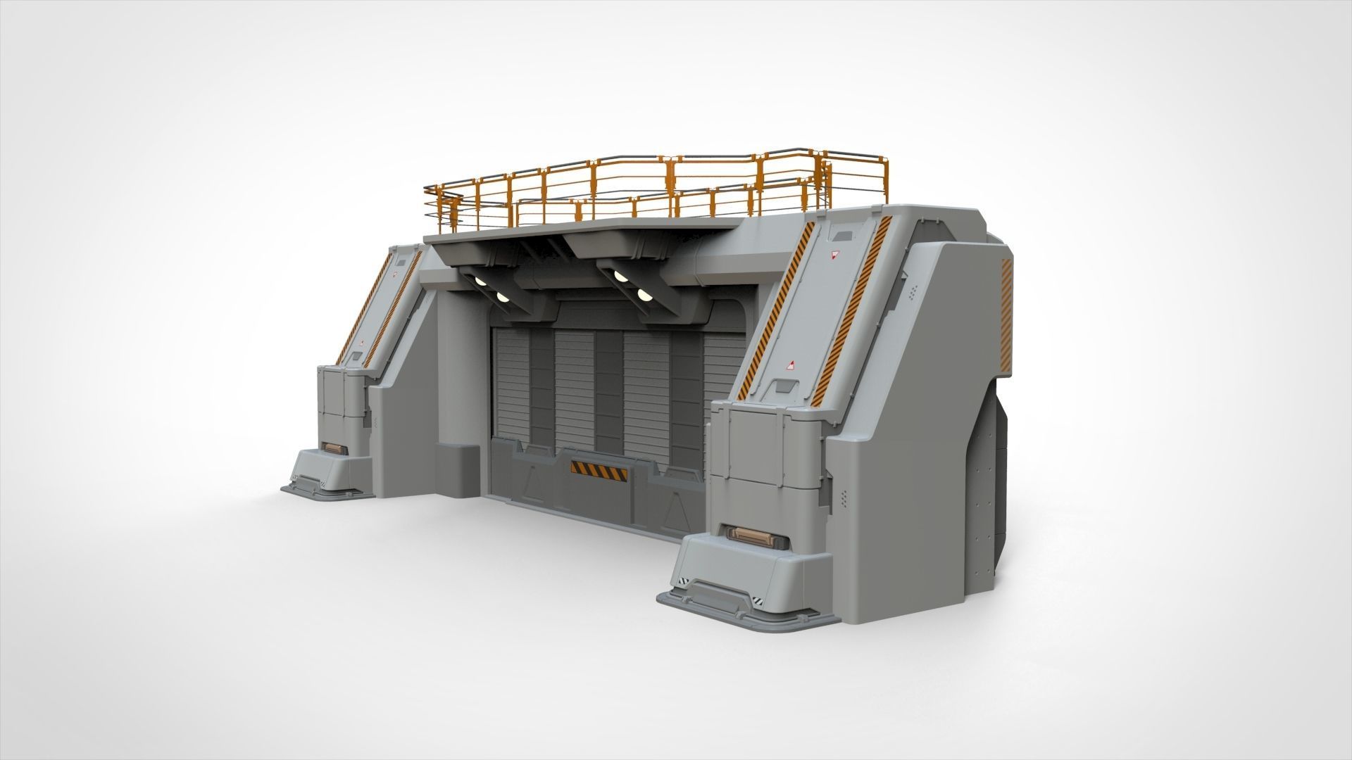 sci fi door 4 3D model_6