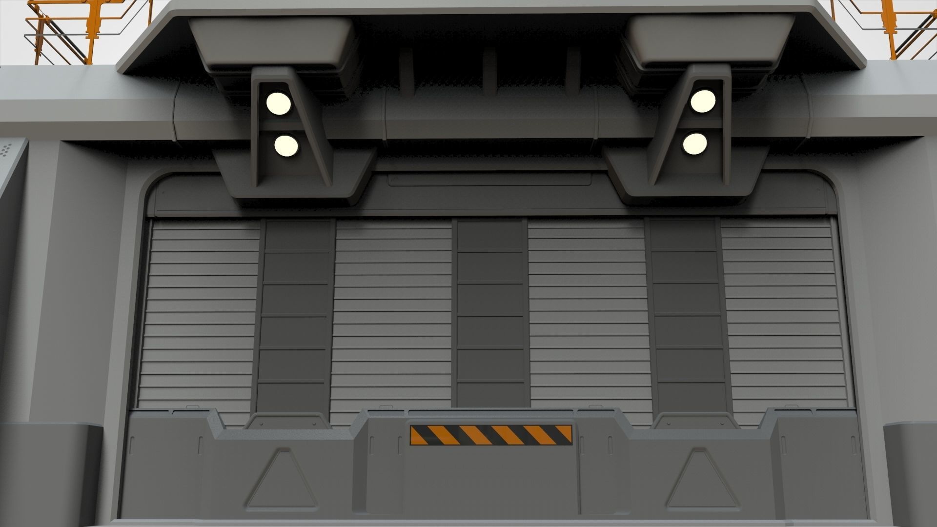 sci fi door 4 3D model_12