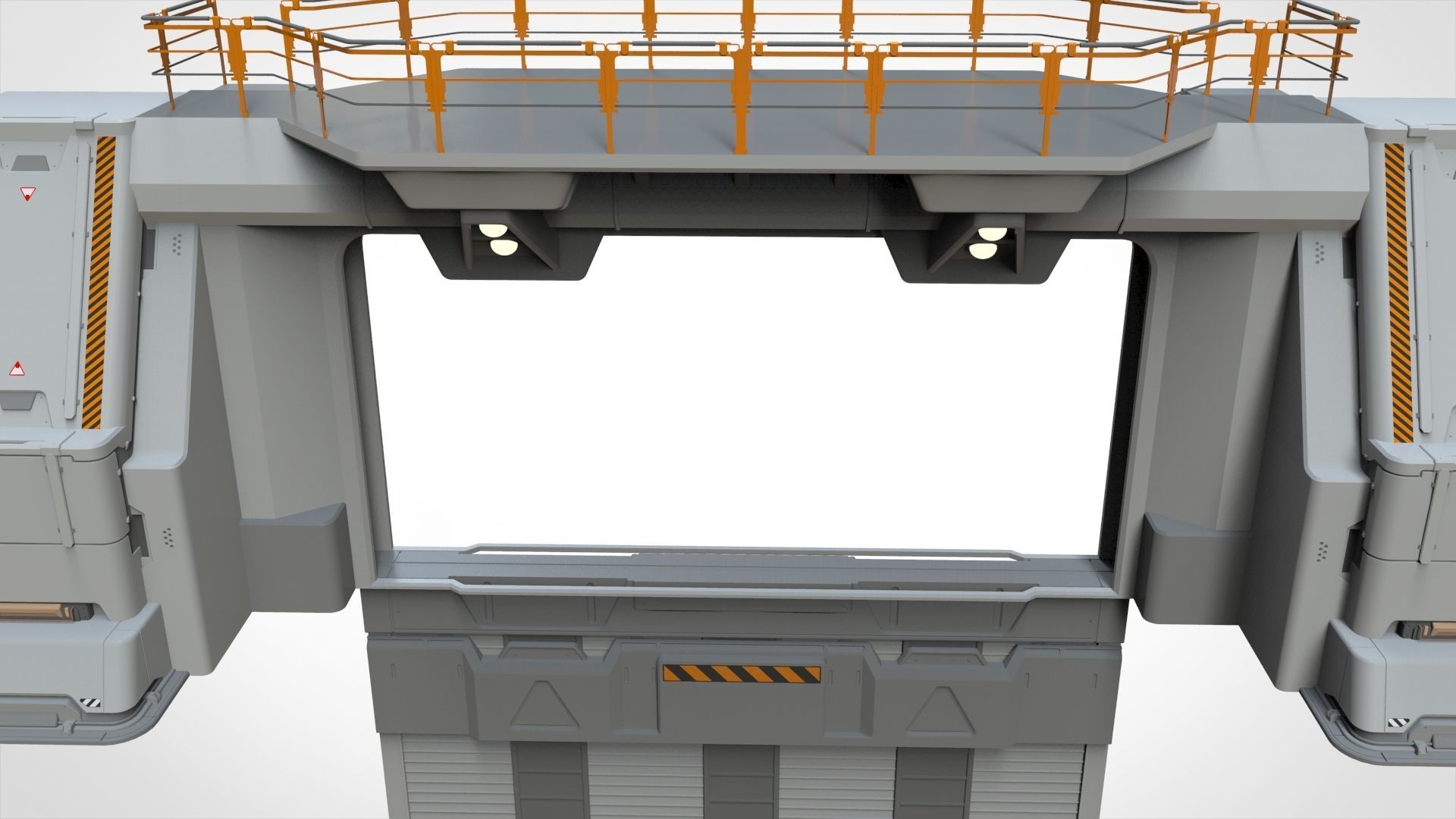 sci fi door 4 3D model_16