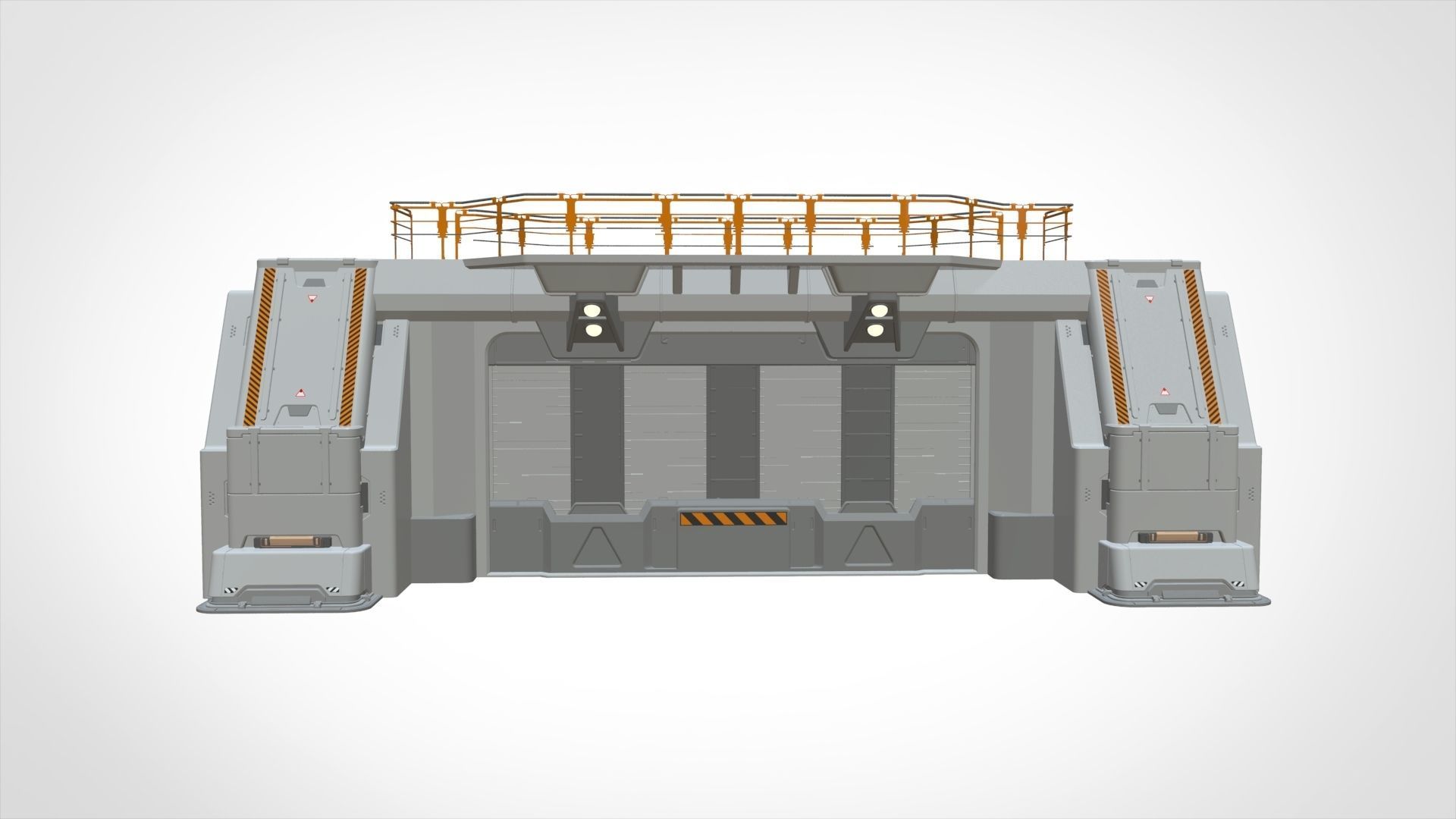 sci fi door 4 3D model_5