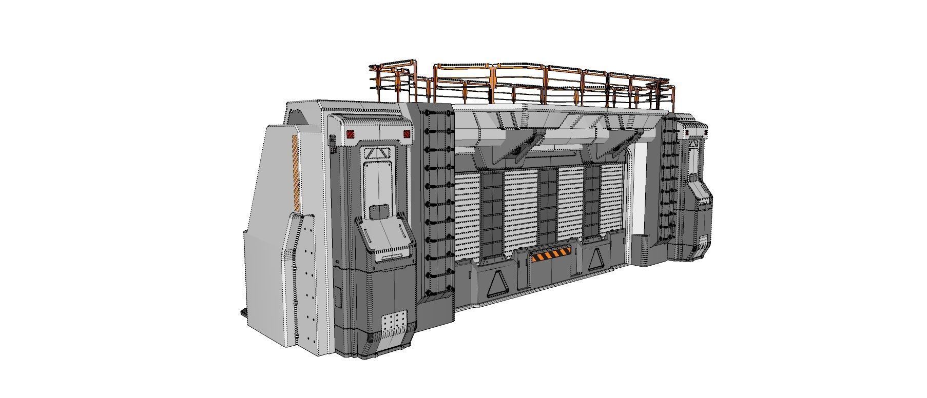 sci fi door 4 3D model_21