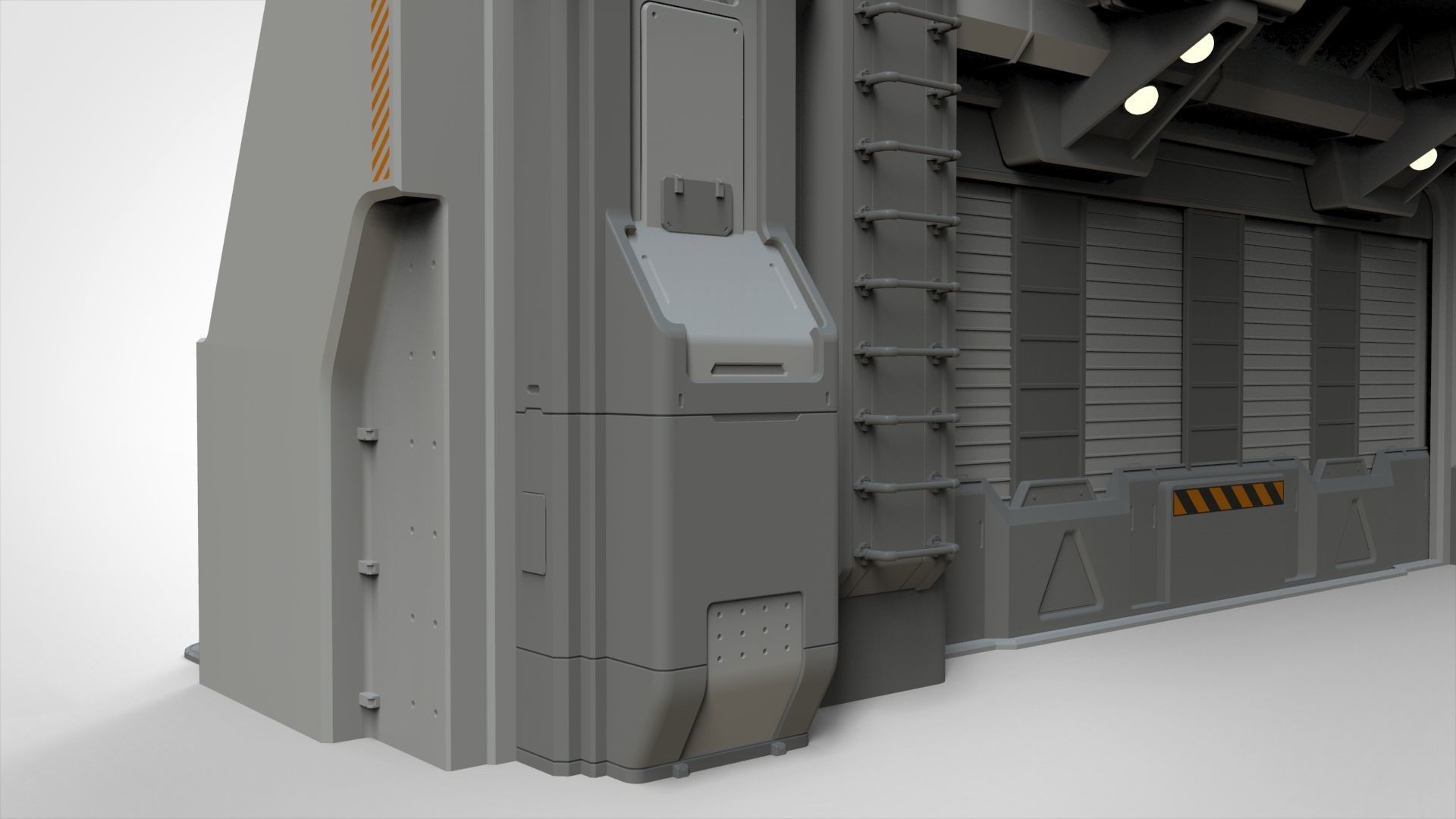 sci fi door 4 3D model_13