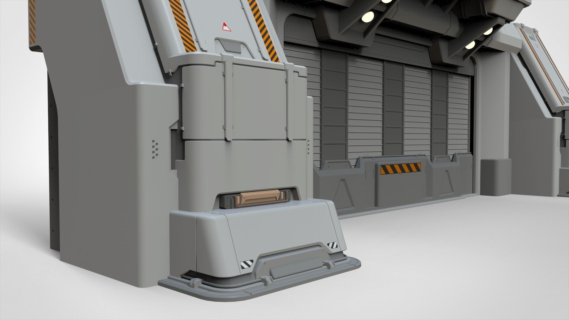 sci fi door 4 3D model_11