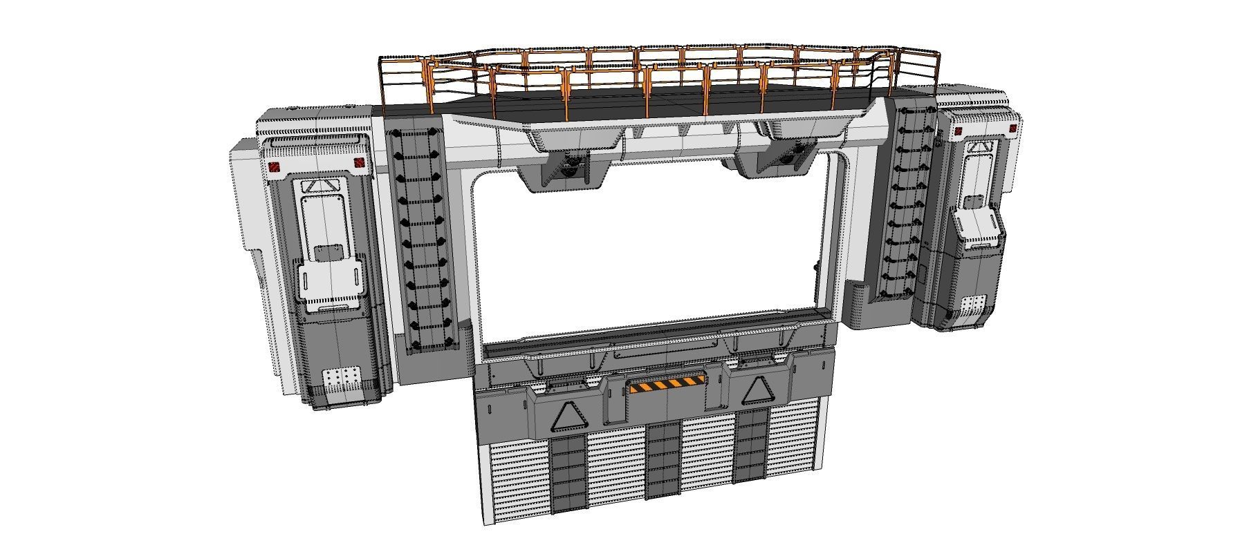 sci fi door 4 3D model_27