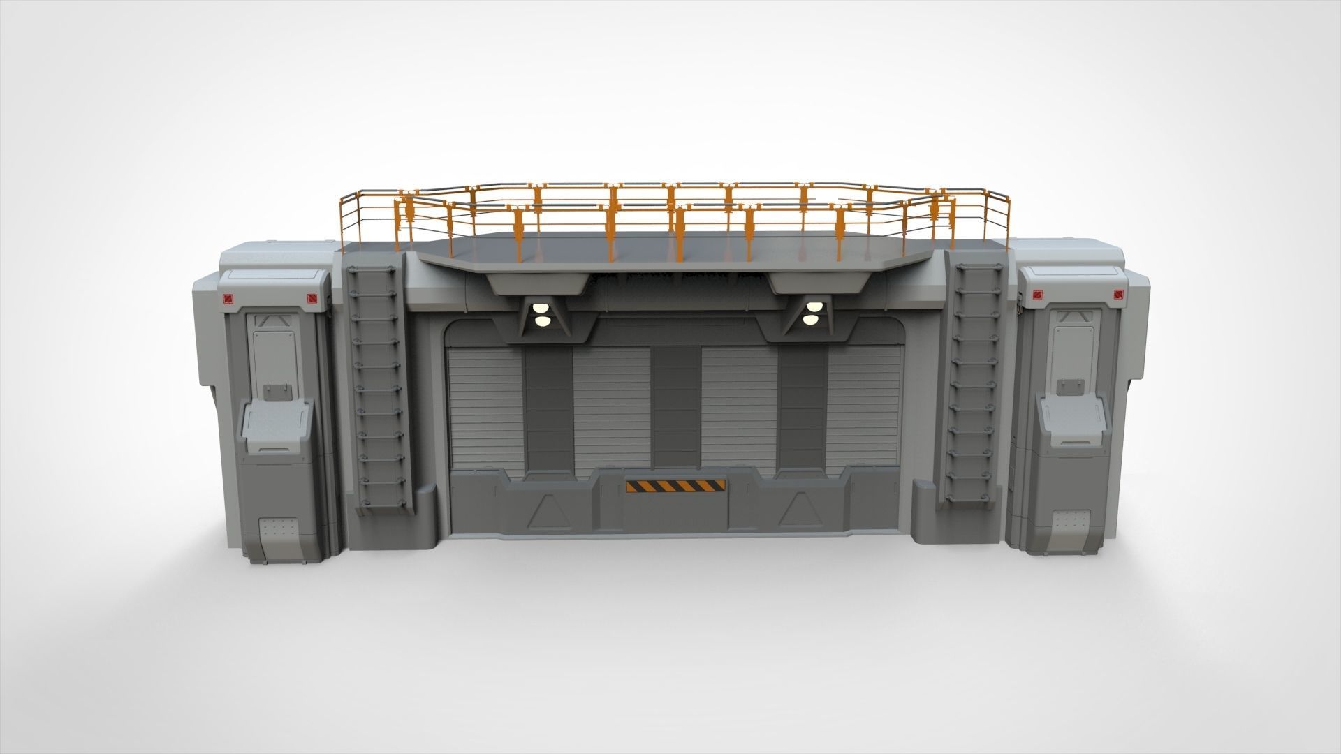 sci fi door 4 3D model_8