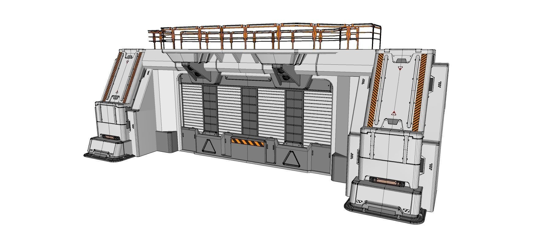 sci fi door 4 3D model_19