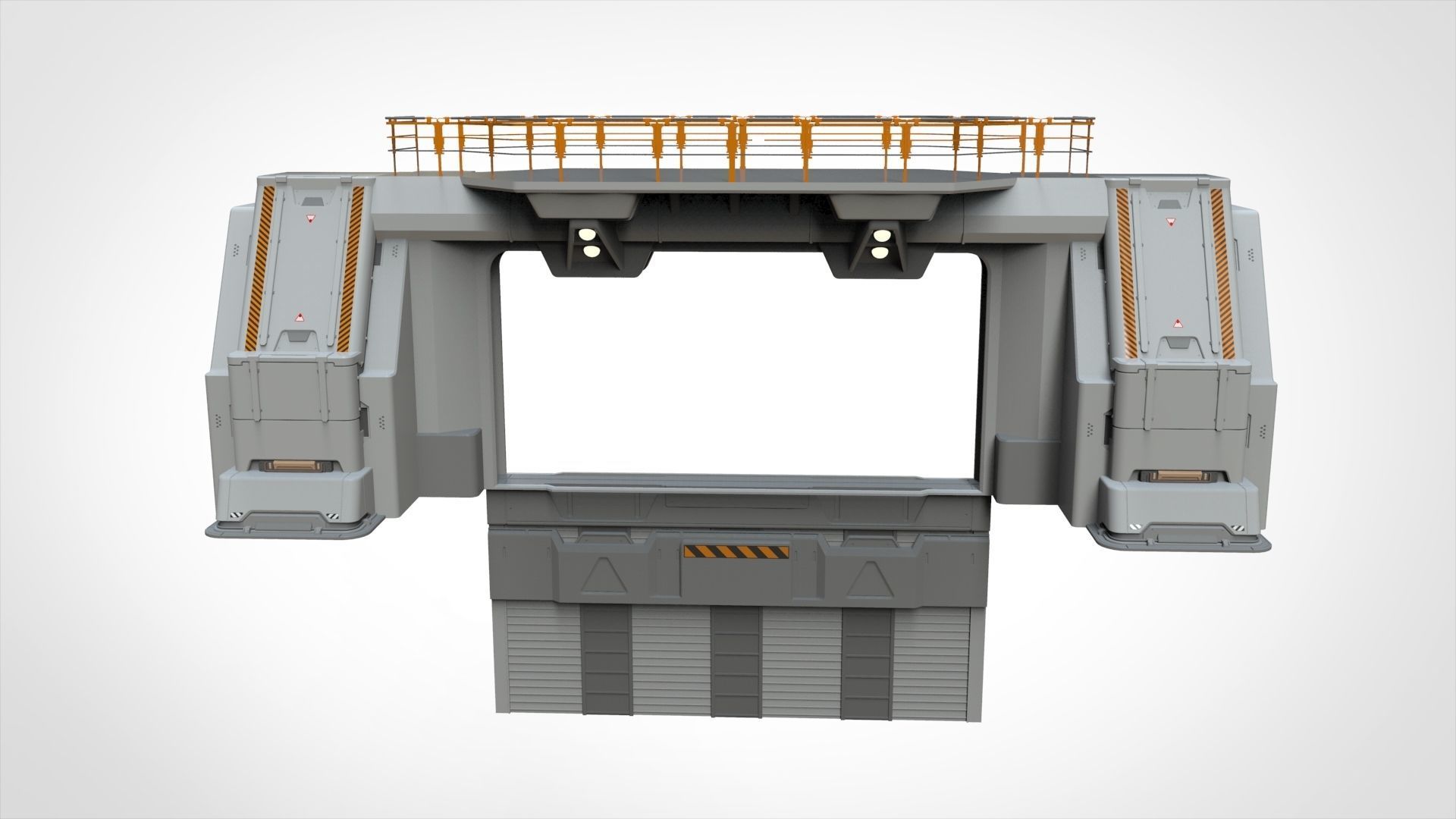 sci fi door 4 3D model_3