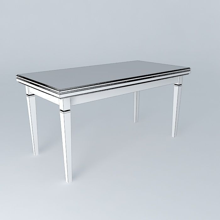 dining table Free 3D model_3