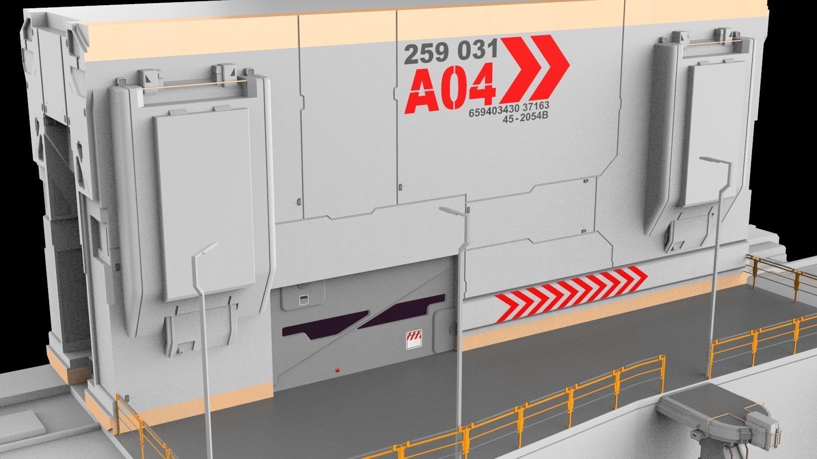 sci-fi Architectural element 13 3D model_11