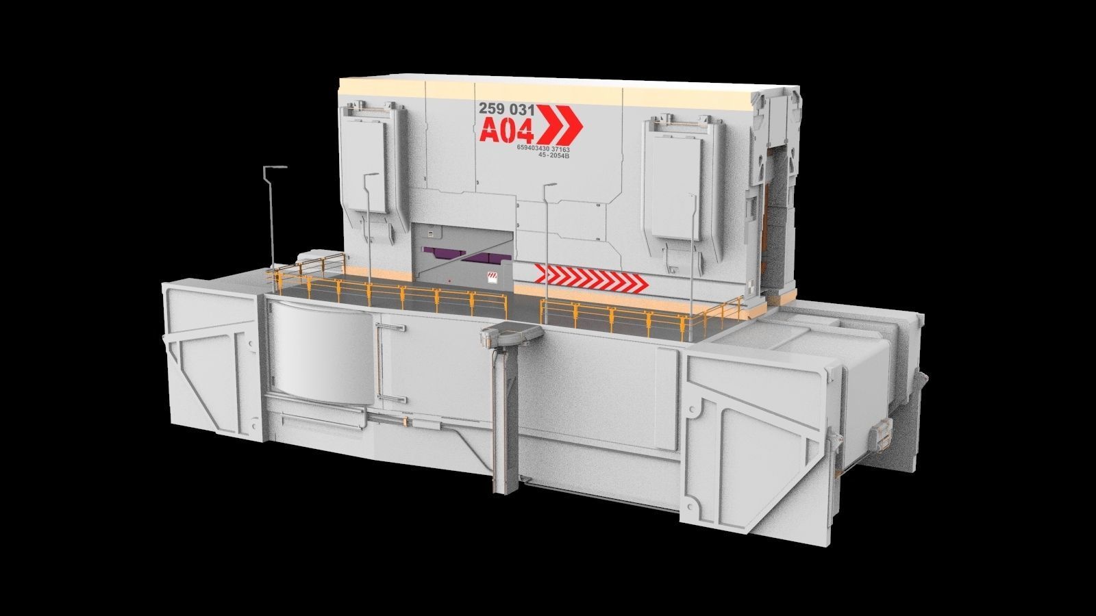 sci-fi Architectural element 13 3D model_3