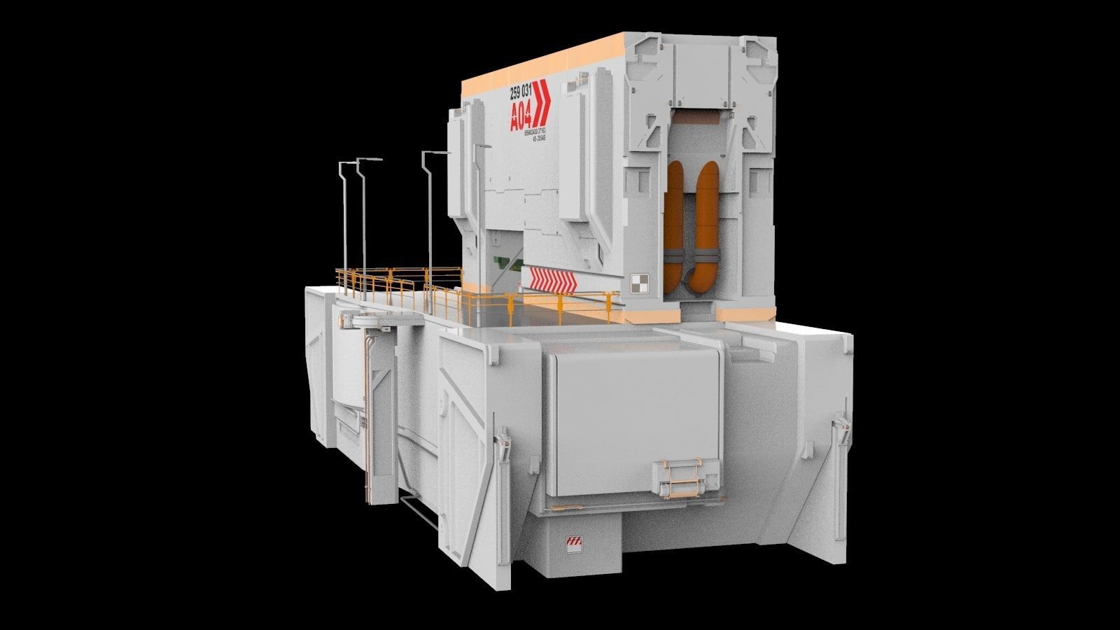 sci-fi Architectural element 13 3D model_4