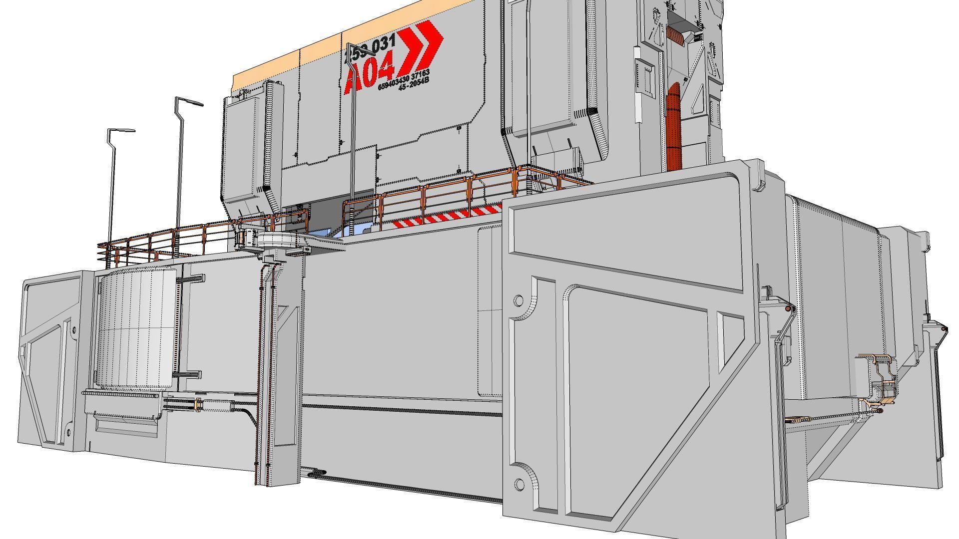 sci-fi Architectural element 13 3D model_26