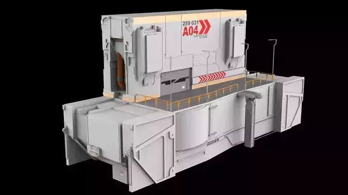 sci-fi Architectural element 13 3D model