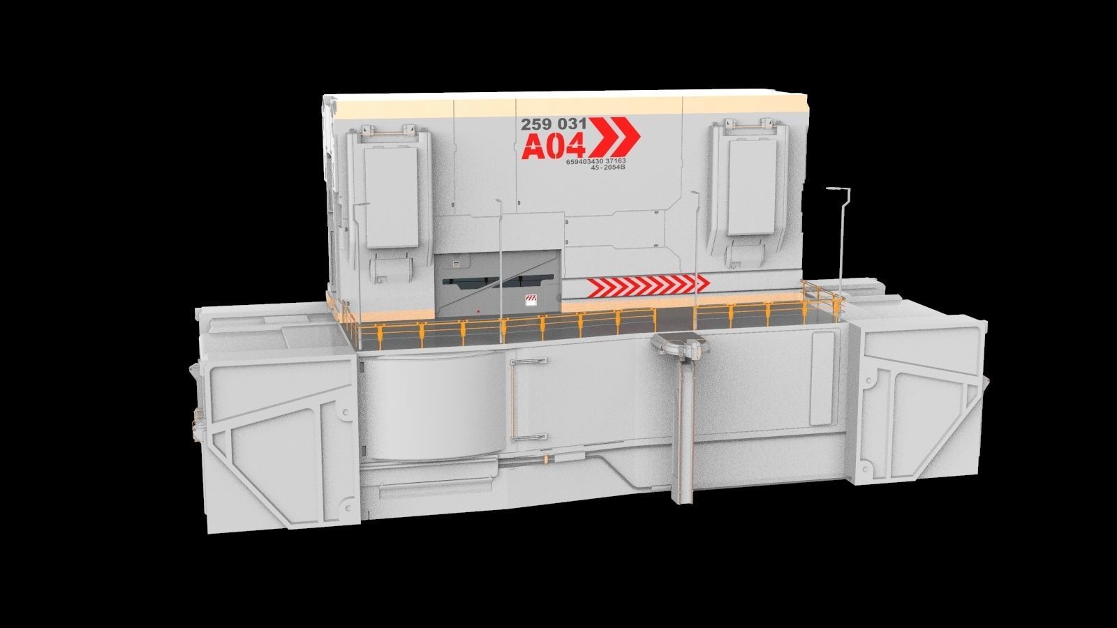 sci-fi Architectural element 13 3D model_2