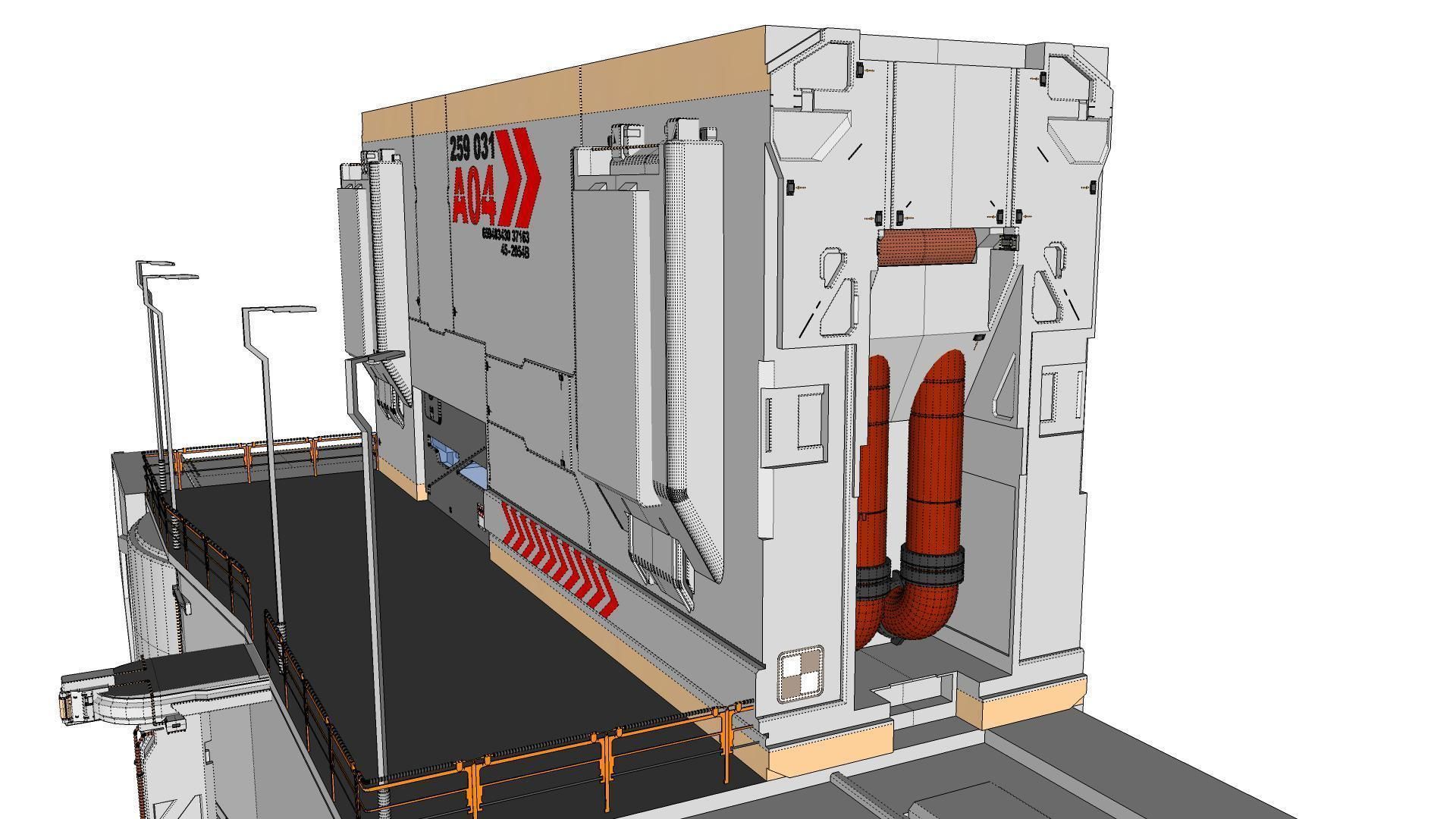 sci-fi Architectural element 13 3D model_25