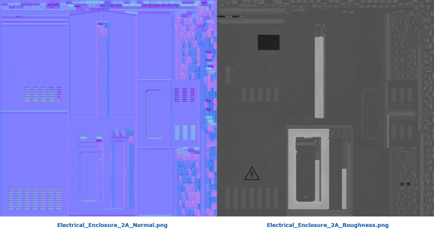 Electrical Enclosure 2A Low-poly 3D model_8