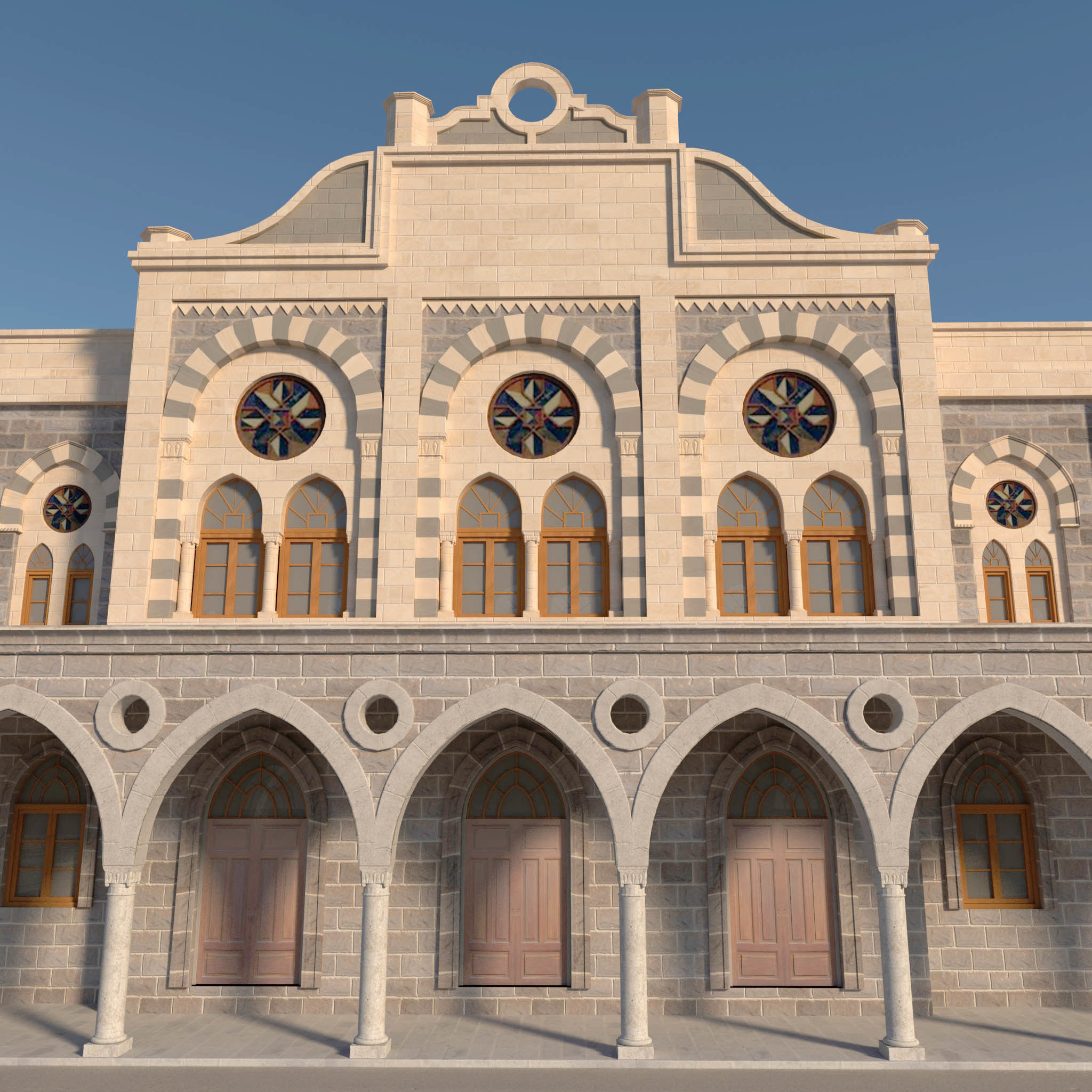 Old Train Station 3D model_2