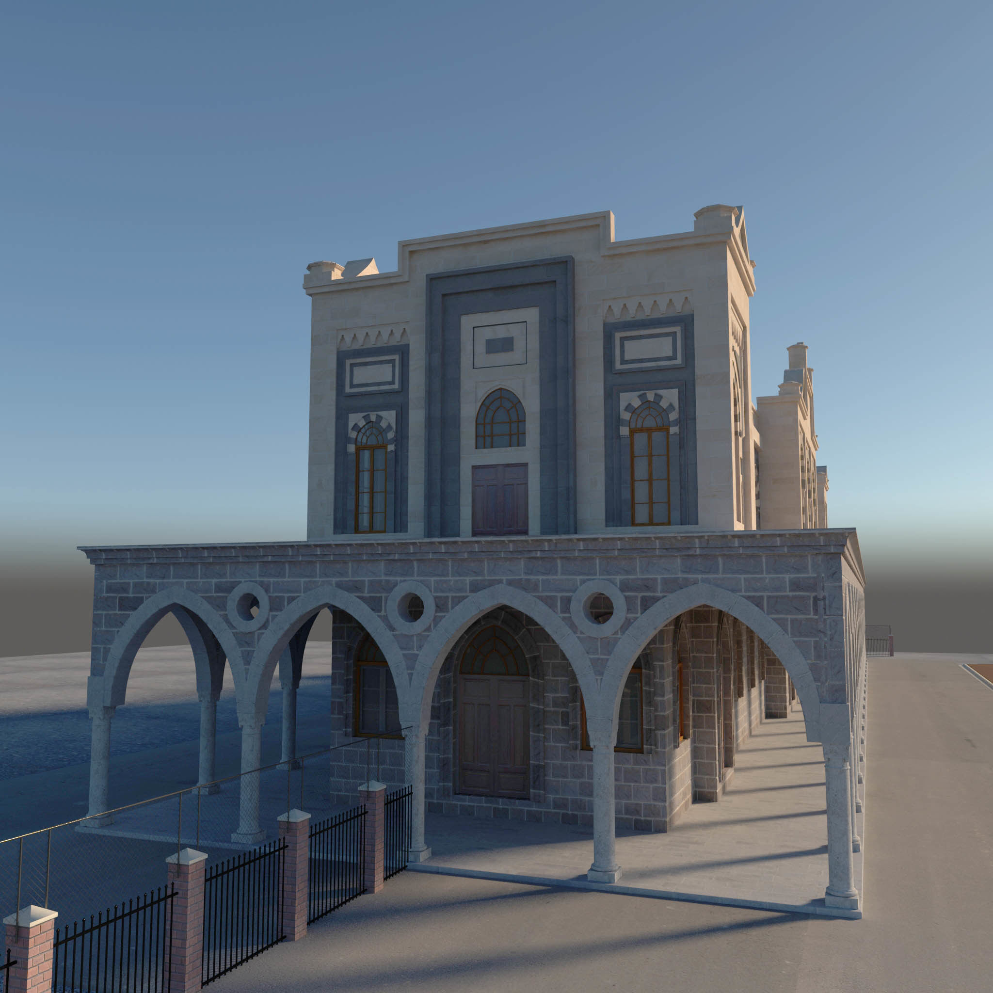 Old Train Station 3D model_4