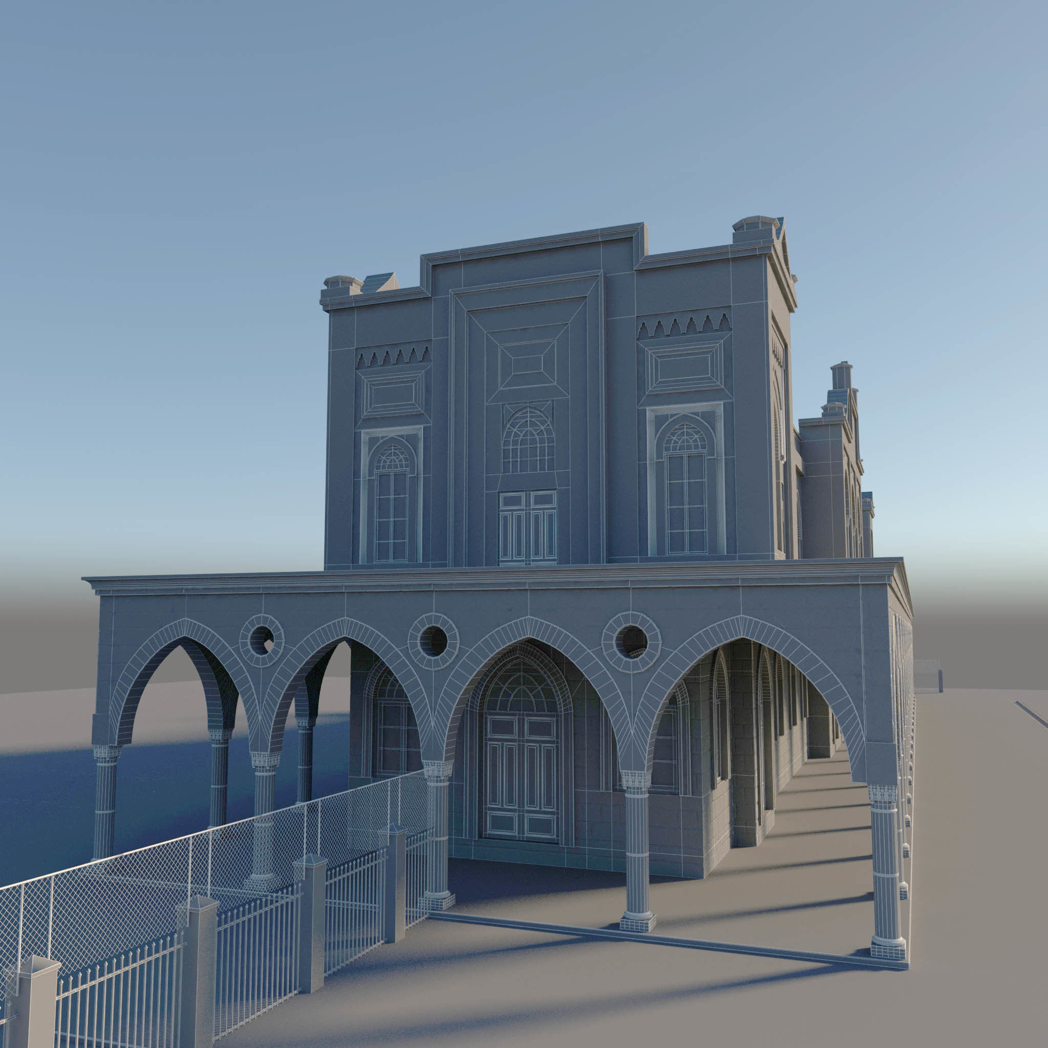 Old Train Station 3D model_15