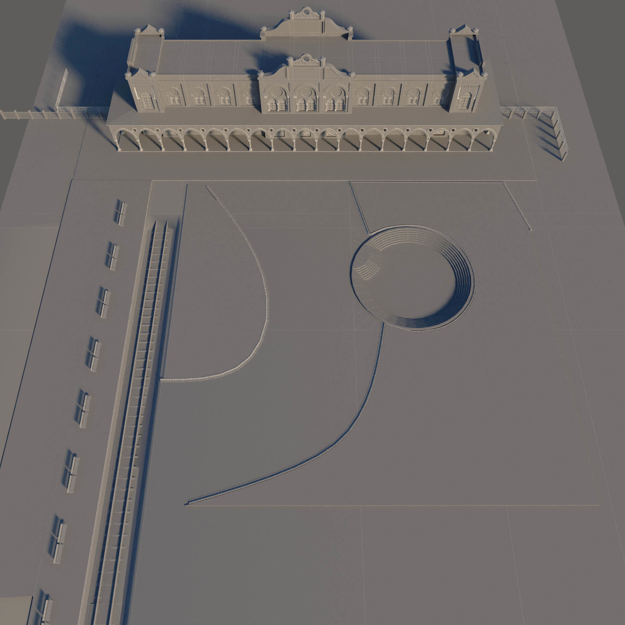 Old Train Station 3D model_20