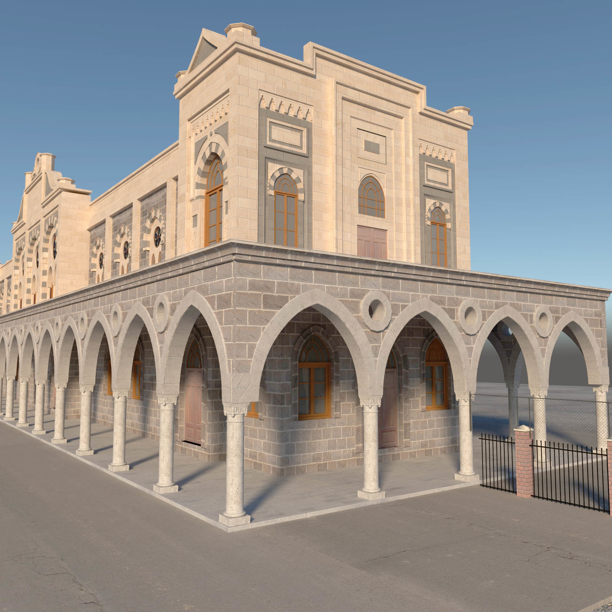 Old Train Station 3D model_5