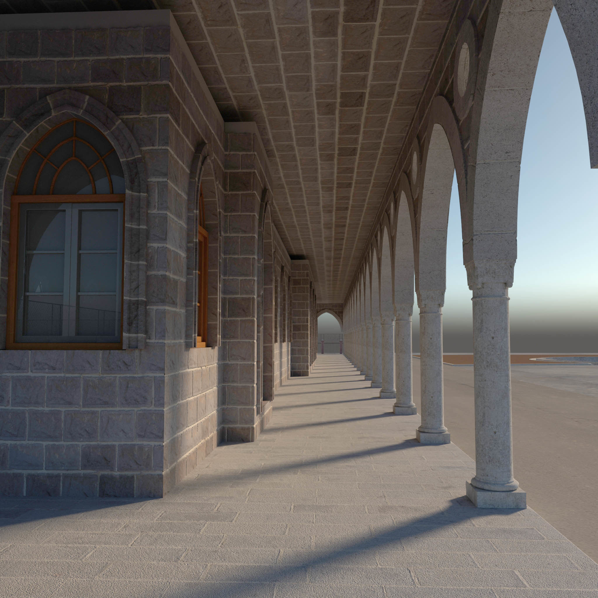 Old Train Station 3D model_7