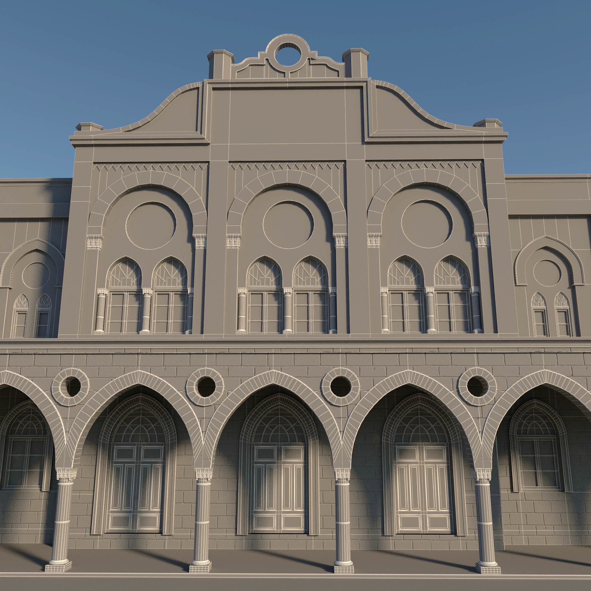 Old Train Station 3D model_13