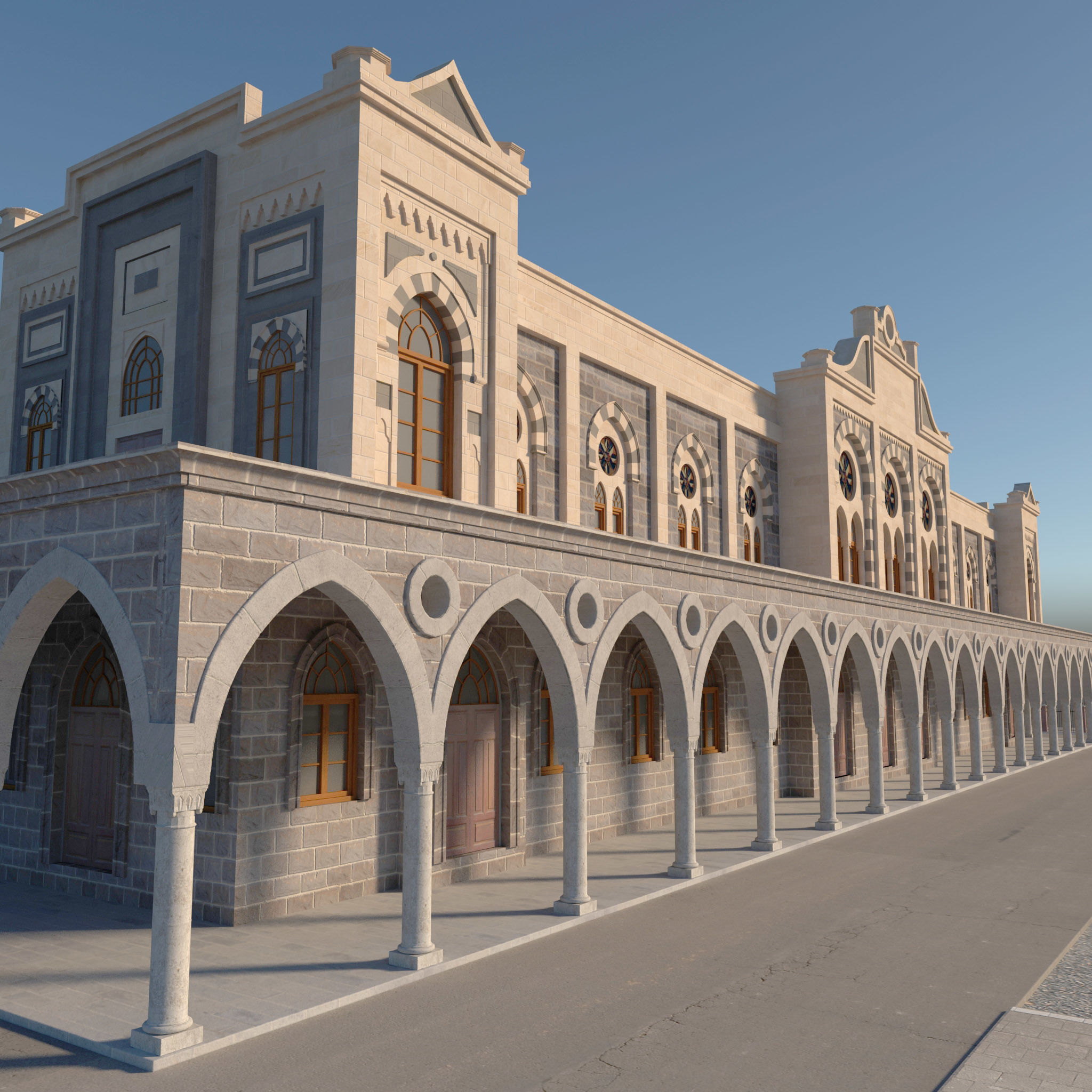 Old Train Station 3D model