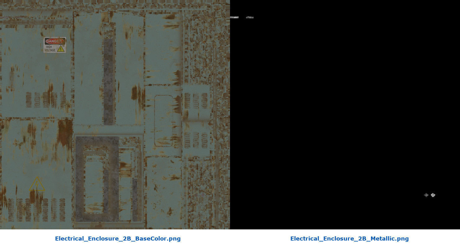 Electrical Enclosure 2B Low-poly 3D model_7