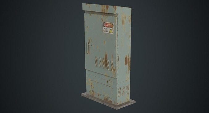 Electrical Enclosure 2B Low-poly 3D model