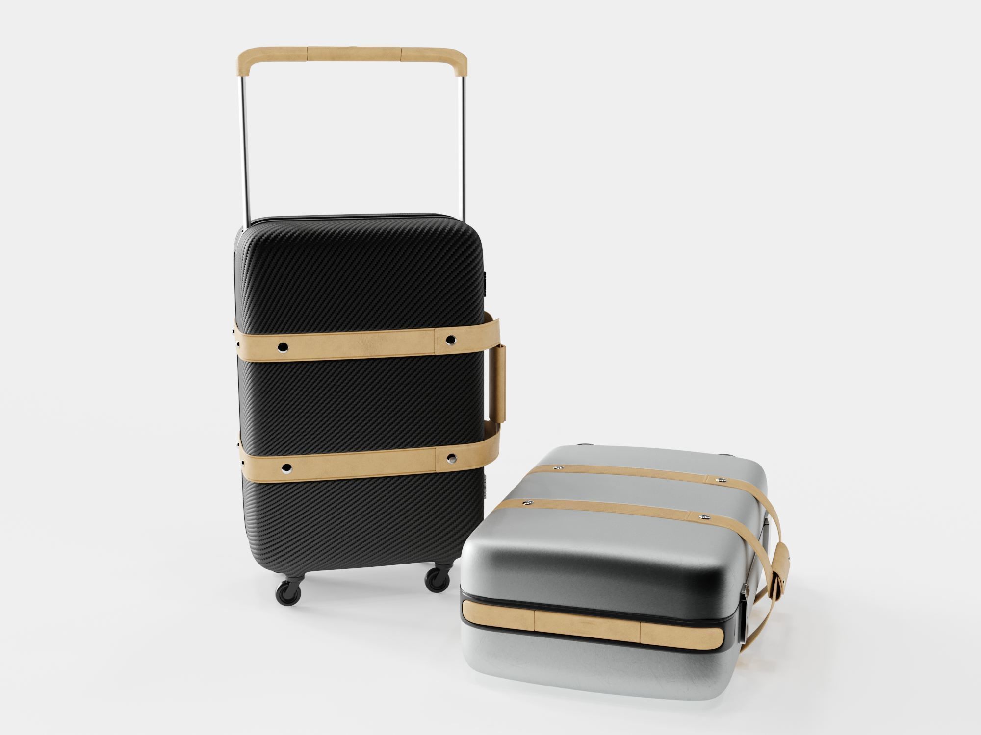 Hermes Orion suitcase 3D model_3