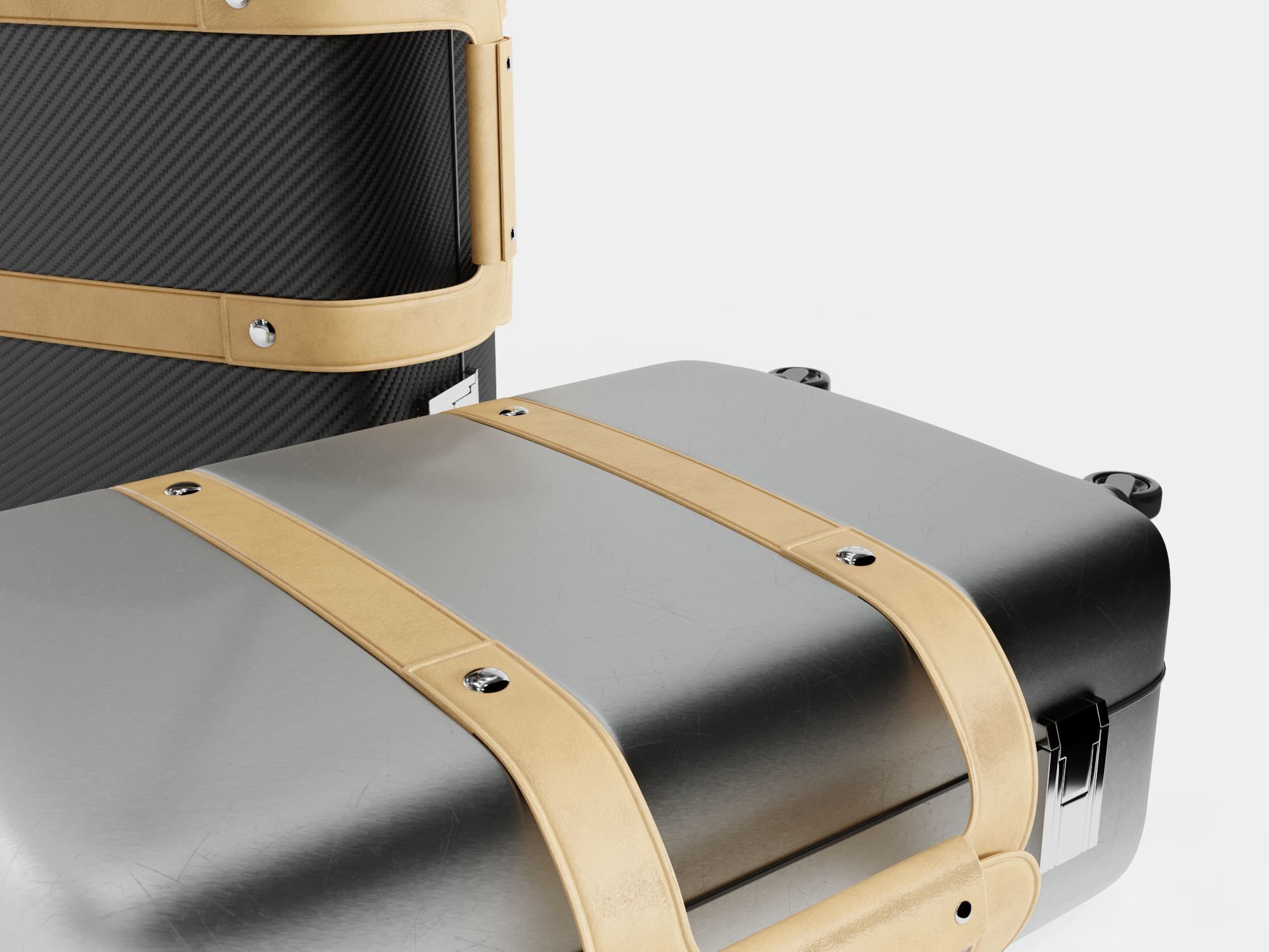 Hermes Orion suitcase 3D model_5