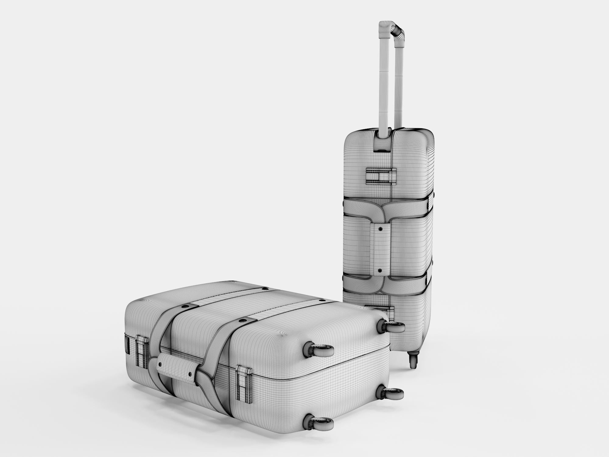 Hermes Orion suitcase 3D model_9
