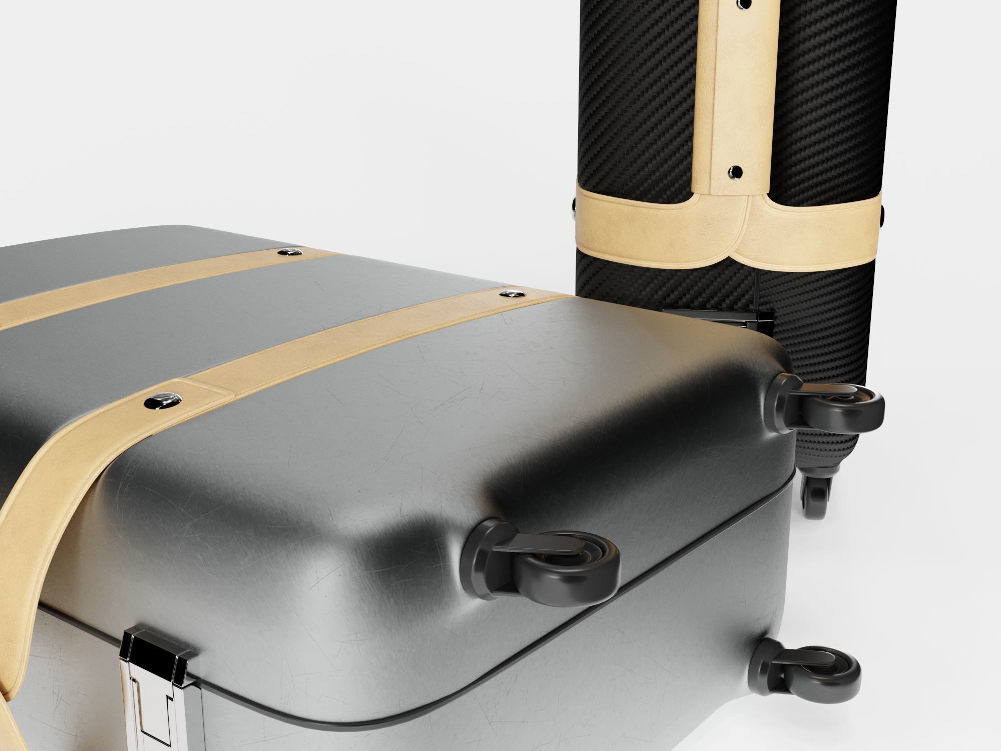 Hermes Orion suitcase 3D model_6