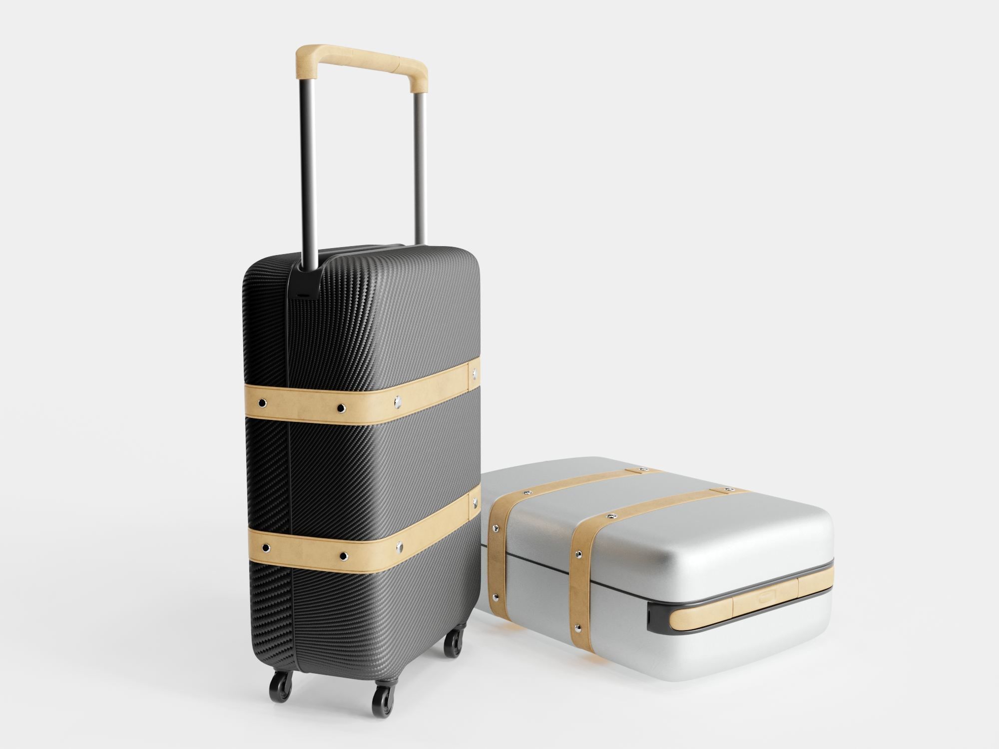 Hermes Orion suitcase 3D model_2