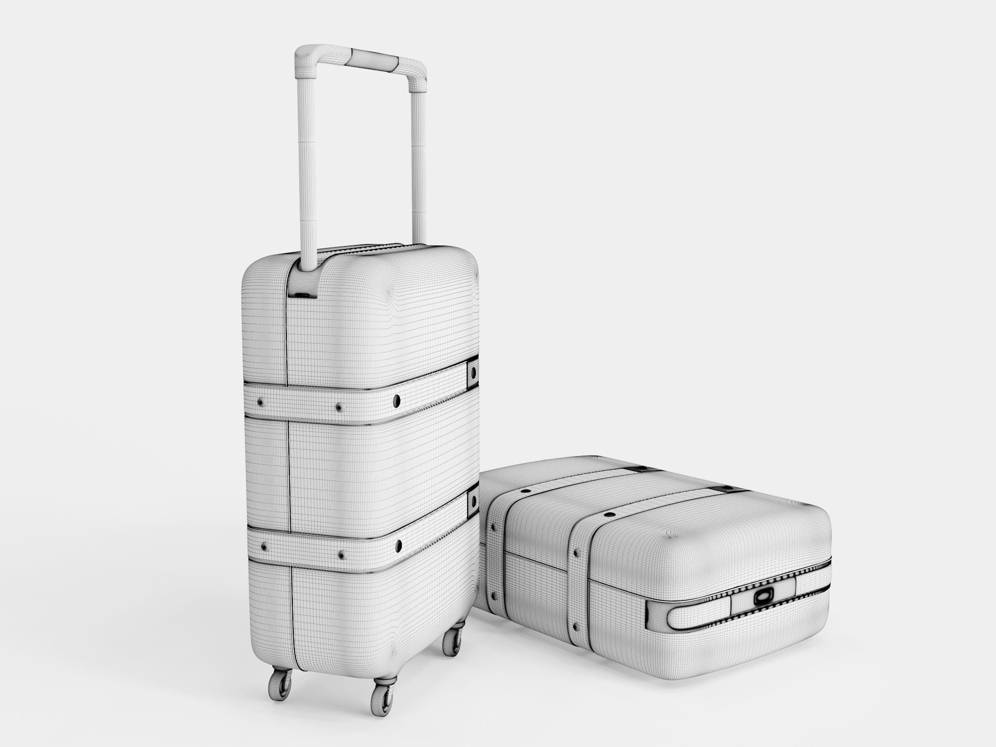 Hermes Orion suitcase 3D model_10