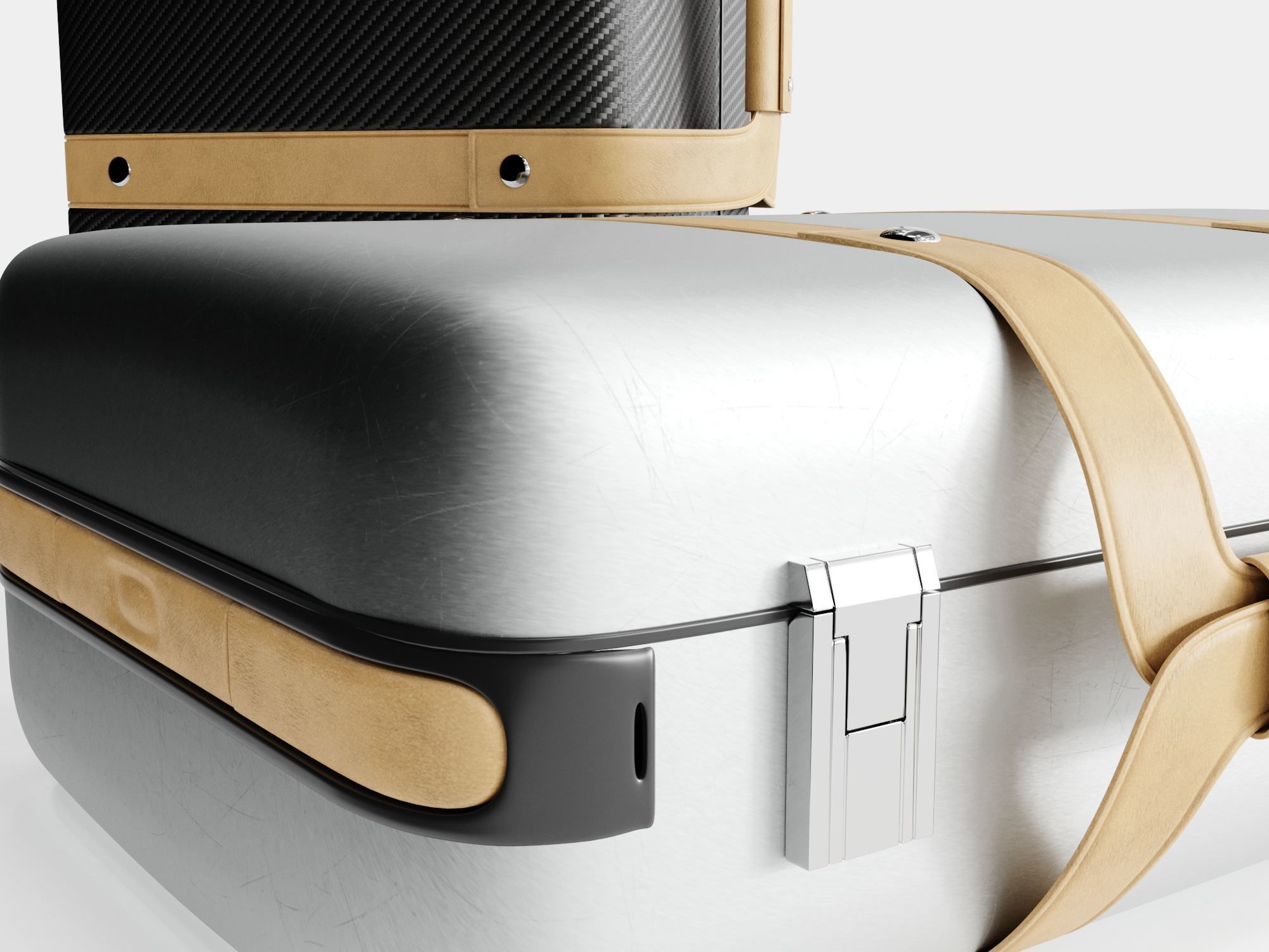 Hermes Orion suitcase 3D model_4