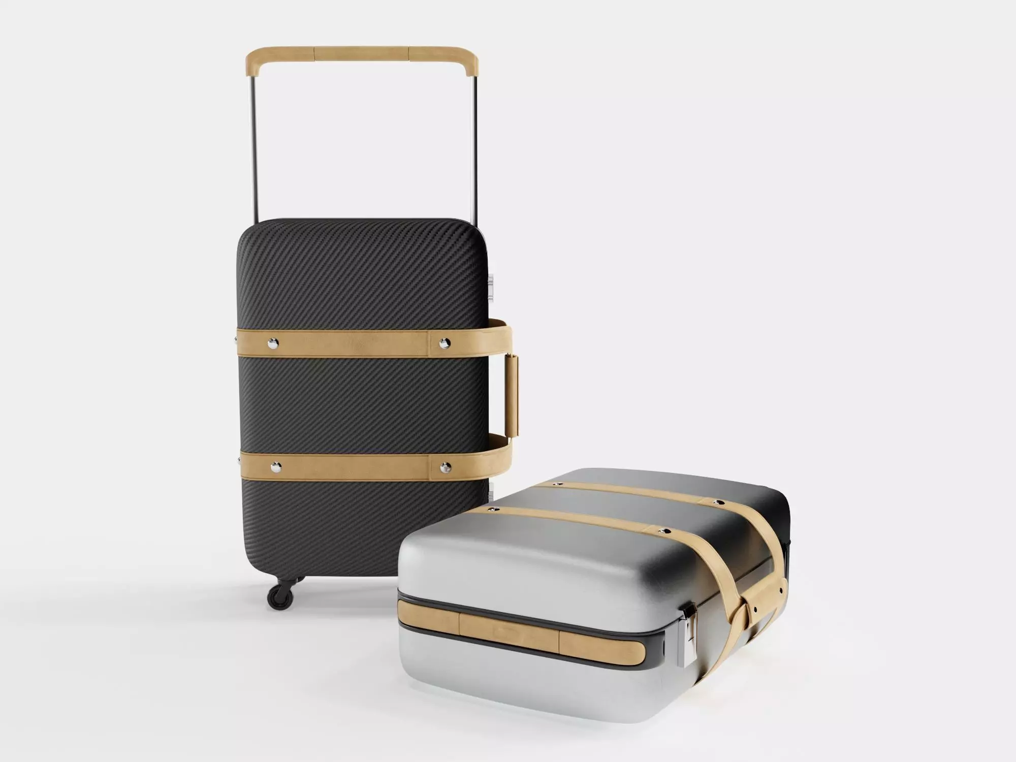 Hermes Orion suitcase 3D model_0