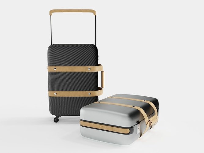 Hermes Orion suitcase 3D model