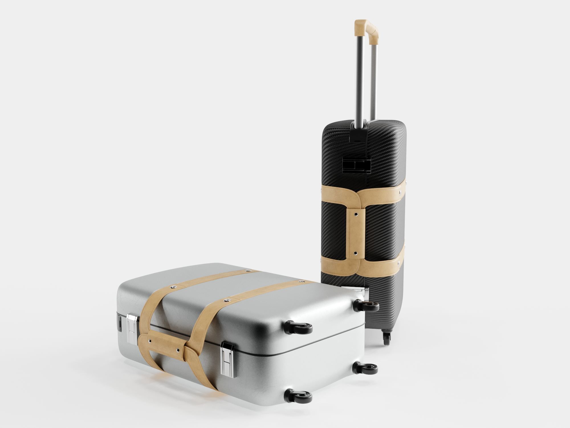 Hermes Orion suitcase 3D model_1