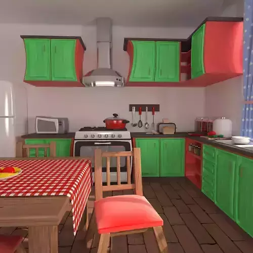 Cartoon Kitchen