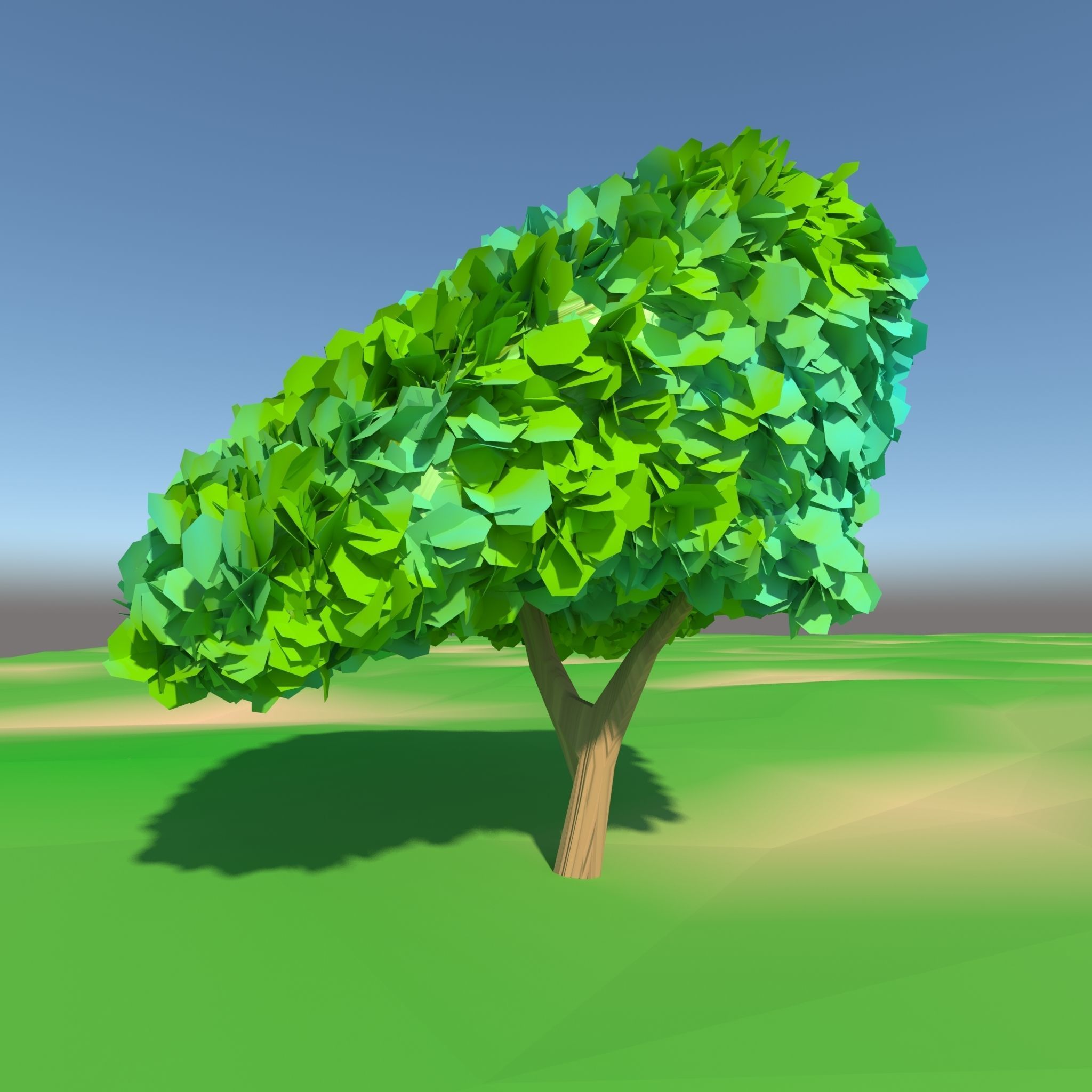 Toon Tree Pack 3D model_10