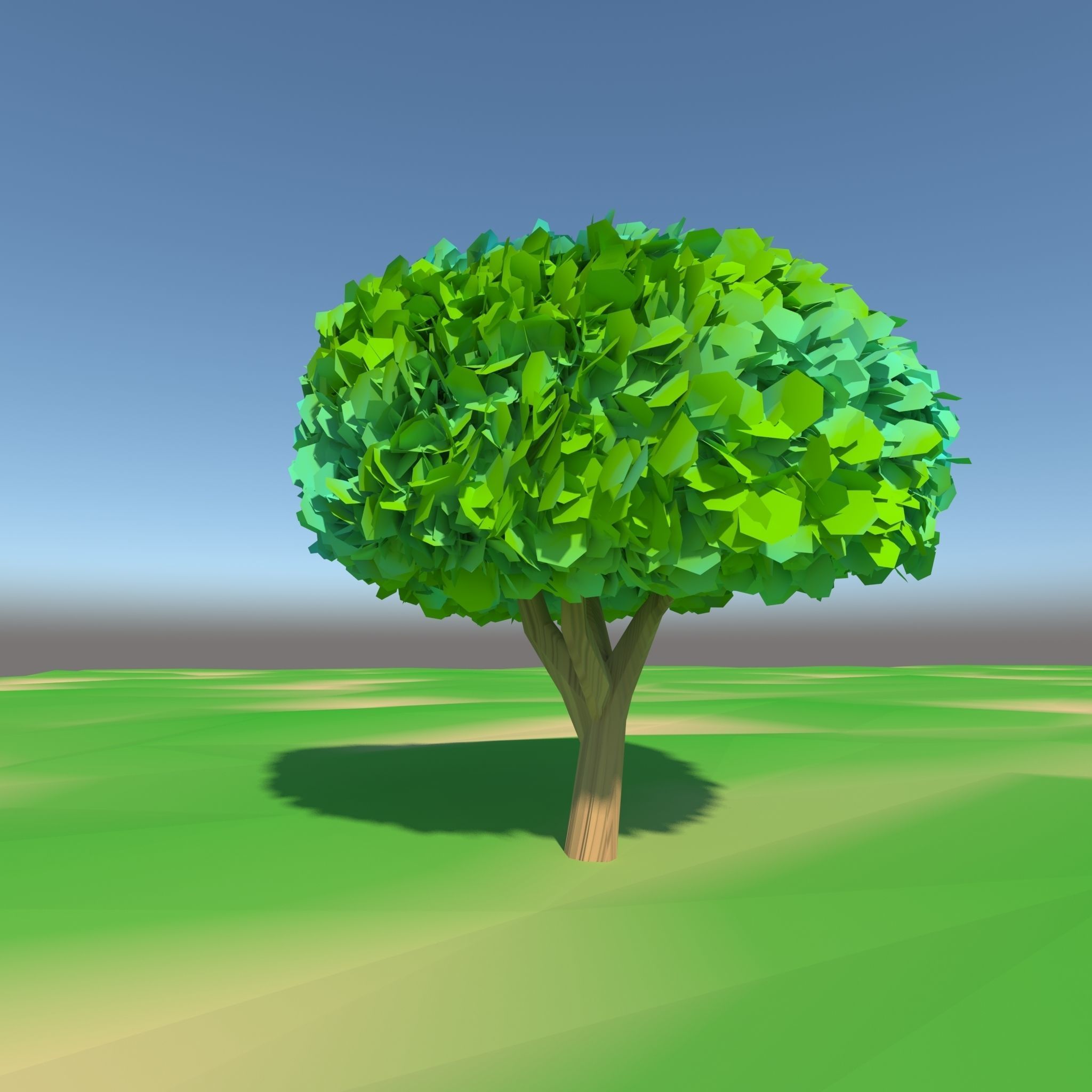 Toon Tree Pack 3D model_8