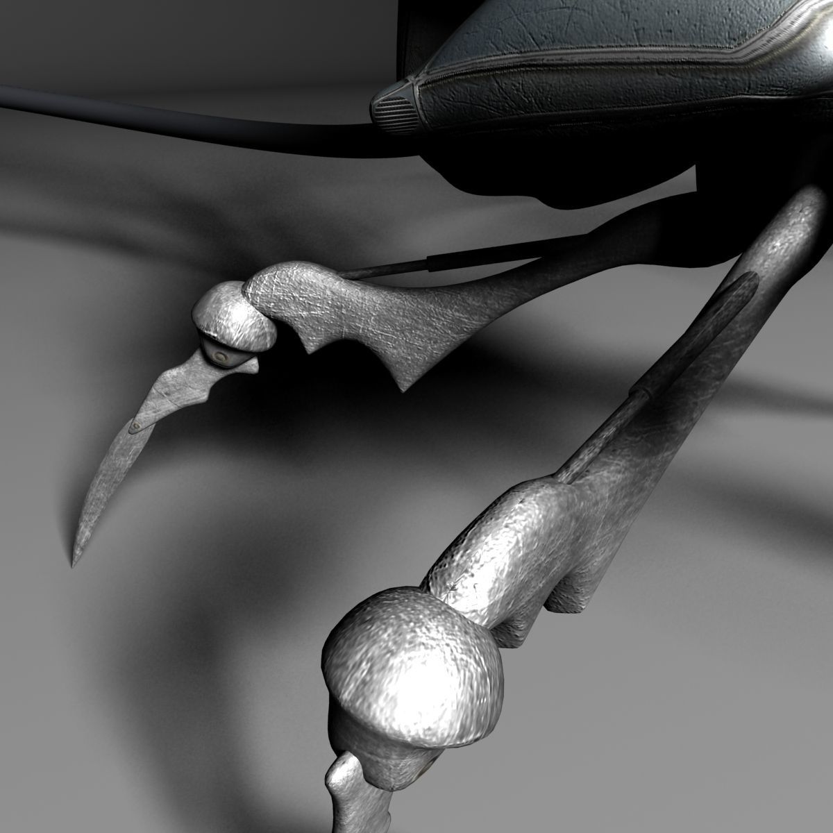 Spider-Aid Robot Low-poly 3D model_4